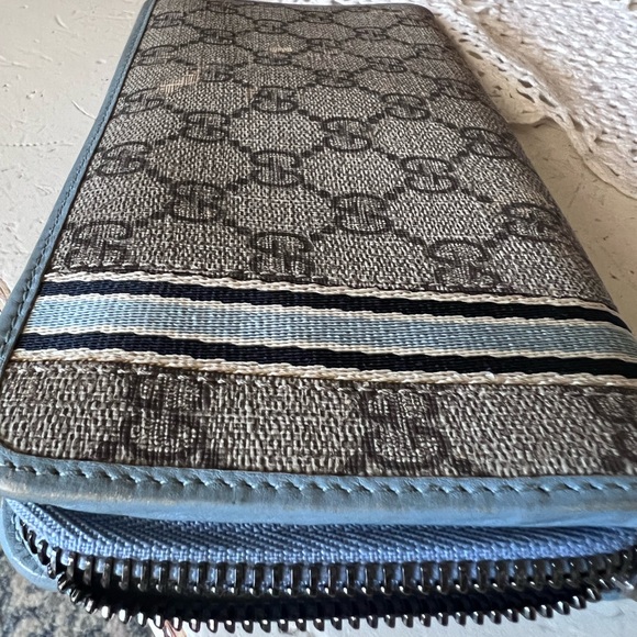 Gucci zip around canvas wallet NICE - Picture 6 of 14
